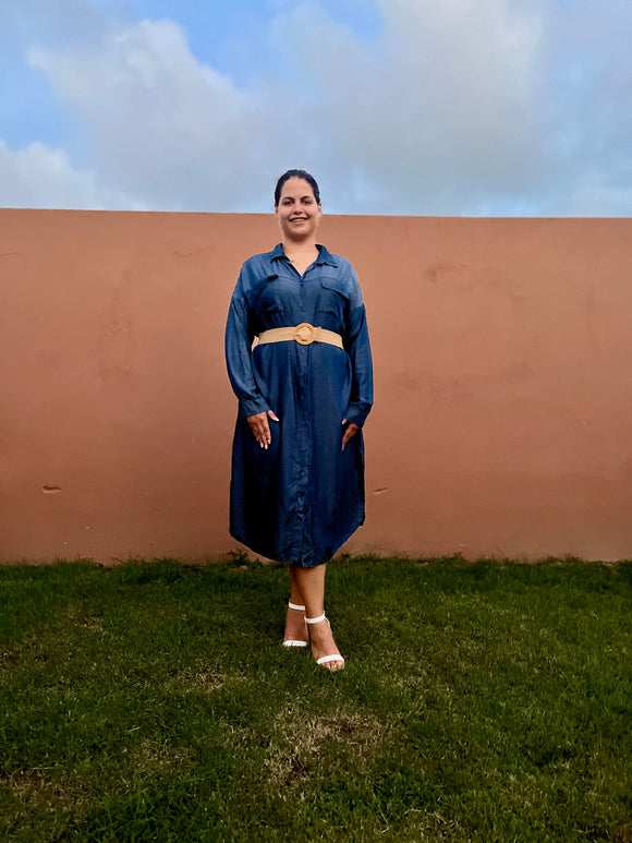 Denim Maxi Dress